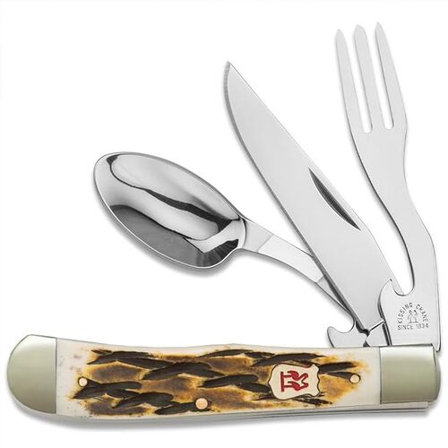 Bone-Handle-Camp-Dining-Tool-7-1-2-Open