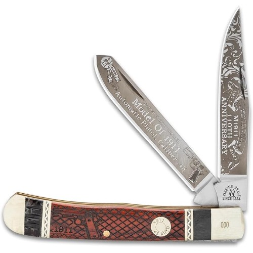 Dual-Stainless-Steel-Blades-Folding-Knife-with-Scaled-Handle